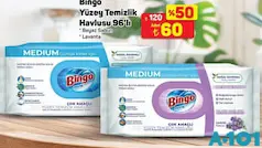 BİNGO YÜZEY TEMİZLİK HAVLUSU 96'LI